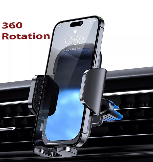 360 Car Air Vent Phone Holder Cradle for iPhone 17, 16e, 16, 15 Pro Max, 15+, 16+ - AF INFINITY