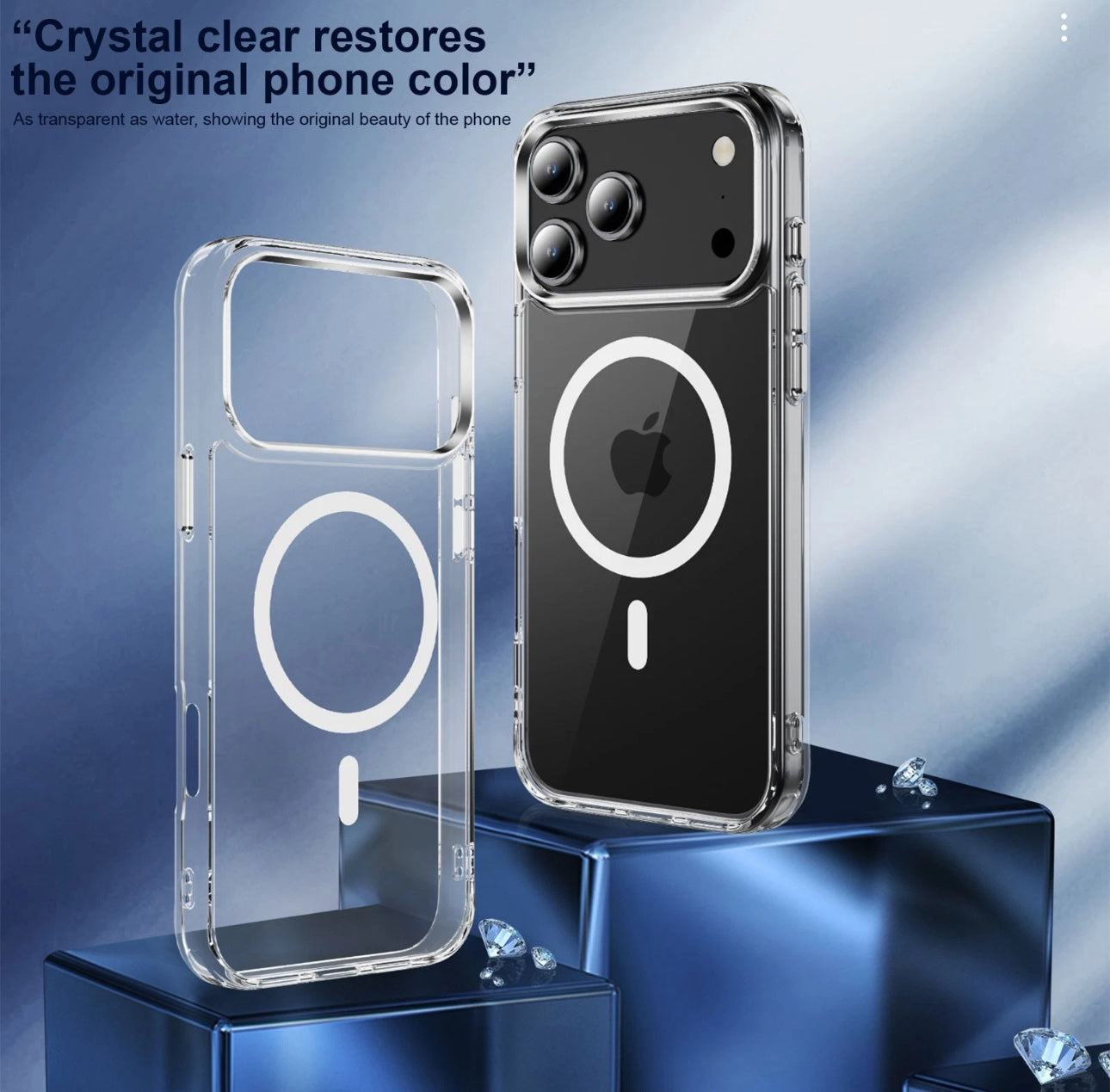 iPhone 17 Pro Max Air Case: Clear, Shockproof, Magsafe TPU Bumper Cover - AF INFINITY